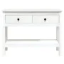 Solid white pine wood console table 100x35x75 cm by vidaXL, Side tables - Ref: Foro24-814625, Price: 111,31 €, Discount: %