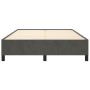 Estructura de cama de terciopelo gris oscuro 140x200 cm de vidaXL, Camas y somieres - Ref: Foro24-347325, Precio: 111,97 €, D...