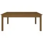 Solid honey brown pine wood coffee table 100x100x40 cm by vidaXL, Coffee table - Ref: Foro24-814292, Price: 90,45 €, Discount: %