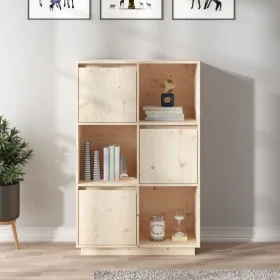 Hohes Sideboard aus massivem Kiefernholz, 74 x 35 x 117 cm von vidaXL, Sideboards - Ref: Foro24-814364, Preis: 106,25 €, Raba...