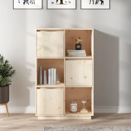 Tall solid pine wood sideboard 74x35x117 cm by vidaXL, Sideboards - Ref: Foro24-814364, Price: 106,25 €, Discount: %