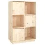 Tall solid pine wood sideboard 74x35x117 cm by vidaXL, Sideboards - Ref: Foro24-814364, Price: 106,25 €, Discount: %