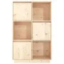 Tall solid pine wood sideboard 74x35x117 cm by vidaXL, Sideboards - Ref: Foro24-814364, Price: 106,25 €, Discount: %