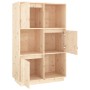 Tall solid pine wood sideboard 74x35x117 cm by vidaXL, Sideboards - Ref: Foro24-814364, Price: 107,46 €, Discount: %