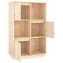 Tall solid pine wood sideboard 74x35x117 cm by vidaXL, Sideboards - Ref: Foro24-814364, Price: 106,25 €, Discount: %