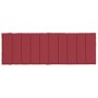 Cojín de tumbona de tela Oxford rojo tinto 186x58x4 cm