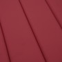 Cojín de tumbona de tela Oxford rojo tinto 186x58x4 cm