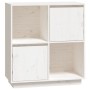 Sideboard aus massivem weißem Kiefernholz, 74 x 35 x 80 cm von vidaXL, Sideboards - Ref: Foro24-814350, Preis: 62,76 €, Rabat...
