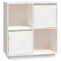 Solid white pine wood sideboard 74x35x80 cm by vidaXL, Sideboards - Ref: Foro24-814350, Price: 62,25 €, Discount: %