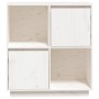 Sideboard aus massivem weißem Kiefernholz, 74 x 35 x 80 cm von vidaXL, Sideboards - Ref: Foro24-814350, Preis: 62,76 €, Rabat...