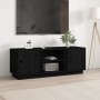 TV-Ständer aus massivem Kiefernholz schwarz 110x35x40,5 cm von vidaXL, TV-Möbel - Ref: Foro24-814478, Preis: 99,46 €, Rabatt: %
