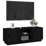 TV-Ständer aus massivem Kiefernholz schwarz 110x35x40,5 cm von vidaXL, TV-Möbel - Ref: Foro24-814478, Preis: 95,52 €, Rabatt: %