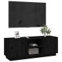 TV-Ständer aus massivem Kiefernholz schwarz 110x35x40,5 cm von vidaXL, TV-Möbel - Ref: Foro24-814478, Preis: 99,46 €, Rabatt: %