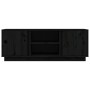 TV-Ständer aus massivem Kiefernholz schwarz 110x35x40,5 cm von vidaXL, TV-Möbel - Ref: Foro24-814478, Preis: 99,46 €, Rabatt: %