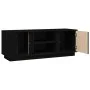 TV-Ständer aus massivem Kiefernholz schwarz 110x35x40,5 cm von vidaXL, TV-Möbel - Ref: Foro24-814478, Preis: 95,52 €, Rabatt: %