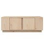 Mesa de centro de madera maciza de pino 110x50x40 cm
