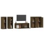 Muebles para TV 5 piezas madera maciza de pino marrón miel de vidaXL, Muebles TV - Ref: Foro24-3100217, Precio: 217,50 €, Des...