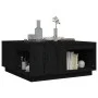 Solid black pine wood coffee table 80x81x36.5 cm by vidaXL, Coffee table - Ref: Foro24-814528, Price: 123,59 €, Discount: %