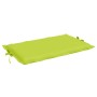 Cojín de tumbona de tela Oxford verde claro 186x58x4 cm