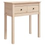 Solid pine wood console table 70x35x75 cm by vidaXL, Side tables - Ref: Foro24-814609, Price: 66,43 €, Discount: %