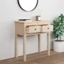 Solid pine wood console table 70x35x75 cm by vidaXL, Side tables - Ref: Foro24-814609, Price: 70,17 €, Discount: %