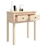 Solid pine wood console table 70x35x75 cm by vidaXL, Side tables - Ref: Foro24-814609, Price: 70,17 €, Discount: %