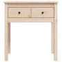 Solid pine wood console table 70x35x75 cm by vidaXL, Side tables - Ref: Foro24-814609, Price: 66,43 €, Discount: %