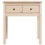 Solid pine wood console table 70x35x75 cm by vidaXL, Side tables - Ref: Foro24-814609, Price: 70,17 €, Discount: %
