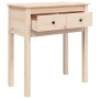 Solid pine wood console table 70x35x75 cm by vidaXL, Side tables - Ref: Foro24-814609, Price: 66,43 €, Discount: %