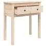 Solid pine wood console table 70x35x75 cm by vidaXL, Side tables - Ref: Foro24-814609, Price: 70,17 €, Discount: %