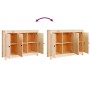 Aparador de madera maciza de pino 110x35x74 cm de vidaXL, Aparadores - Ref: Foro24-814559, Precio: 118,08 €, Descuento: %