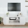 TV-Ständer aus massivem Kiefernholz weiß 110x35x40,5 cm von vidaXL, TV-Möbel - Ref: Foro24-814410, Preis: 71,27 €, Rabatt: %