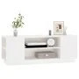 TV-Ständer aus massivem Kiefernholz weiß 110x35x40,5 cm von vidaXL, TV-Möbel - Ref: Foro24-814410, Preis: 71,27 €, Rabatt: %