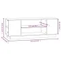 TV-Ständer aus massivem Kiefernholz weiß 110x35x40,5 cm von vidaXL, TV-Möbel - Ref: Foro24-814410, Preis: 71,27 €, Rabatt: %