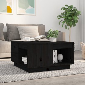 Couchtisch aus massivem schwarzem Kiefernholz, 60 x 61 x 32,5 cm von vidaXL, Couchtisch - Ref: Foro24-814533, Preis: 83,49 €,...