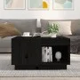 Mesa de centro de madera maciza de pino negro 60x61x32,5 cm de vidaXL, Mesas de centro - Ref: Foro24-814533, Precio: 82,45 €,...