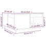 Couchtisch aus massivem schwarzem Kiefernholz, 60 x 61 x 32,5 cm von vidaXL, Couchtisch - Ref: Foro24-814533, Preis: 83,42 €,...