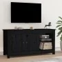 Massiver TV-Schrank aus schwarzem Kiefernholz, 103 x 36,5 x 52 cm von vidaXL, TV-Möbel - Ref: Foro24-814593, Preis: 96,06 €, ...