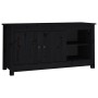 Massiver TV-Schrank aus schwarzem Kiefernholz, 103 x 36,5 x 52 cm von vidaXL, TV-Möbel - Ref: Foro24-814593, Preis: 97,32 €, ...
