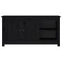 Massiver TV-Schrank aus schwarzem Kiefernholz, 103 x 36,5 x 52 cm von vidaXL, TV-Möbel - Ref: Foro24-814593, Preis: 97,32 €, ...