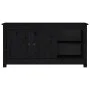 Massiver TV-Schrank aus schwarzem Kiefernholz, 103 x 36,5 x 52 cm von vidaXL, TV-Möbel - Ref: Foro24-814593, Preis: 96,06 €, ...