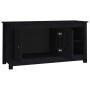 Massiver TV-Schrank aus schwarzem Kiefernholz, 103 x 36,5 x 52 cm von vidaXL, TV-Möbel - Ref: Foro24-814593, Preis: 97,32 €, ...