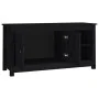 Massiver TV-Schrank aus schwarzem Kiefernholz, 103 x 36,5 x 52 cm von vidaXL, TV-Möbel - Ref: Foro24-814593, Preis: 96,06 €, ...