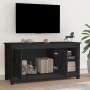 Massiver TV-Schrank aus schwarzem Kiefernholz, 103 x 36,5 x 52 cm von vidaXL, TV-Möbel - Ref: Foro24-814593, Preis: 97,32 €, ...