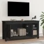 Massiver TV-Schrank aus schwarzem Kiefernholz, 103 x 36,5 x 52 cm von vidaXL, TV-Möbel - Ref: Foro24-814593, Preis: 96,06 €, ...