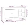 Massiver TV-Schrank aus schwarzem Kiefernholz, 103 x 36,5 x 52 cm von vidaXL, TV-Möbel - Ref: Foro24-814593, Preis: 96,06 €, ...