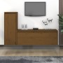 TV-Möbel 2-teilig aus massivem honigbraunem Kiefernholz von vidaXL, TV-Möbel - Ref: Foro24-3100117, Preis: 106,24 €, Rabatt: %