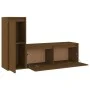 Muebles para TV 2 piezas madera maciza de pino marrón miel de vidaXL, Muebles TV - Ref: Foro24-3100117, Precio: 106,24 €, Des...
