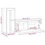 TV-Möbel 2-teilig aus massivem honigbraunem Kiefernholz von vidaXL, TV-Möbel - Ref: Foro24-3100117, Preis: 106,24 €, Rabatt: %