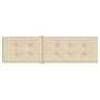 Cojín para tumbona beige (75+105)x50x4 cm